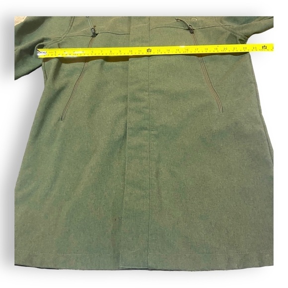North Face Men’s Hooded Windwall Shell Jacket Sz L Fatigue Green - Picture 4 of 7